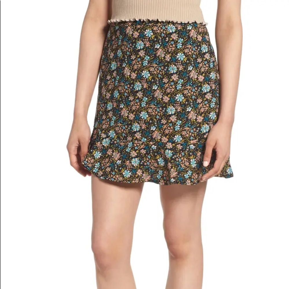 Nordstrom BP Floral Flounce Skirt